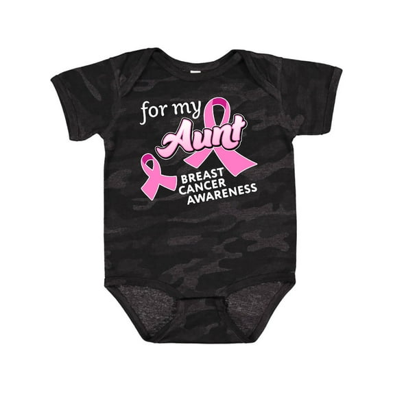 Inktastic For My Aunt Breast Cancer Awareness Boys or Girls Baby Bodysuit