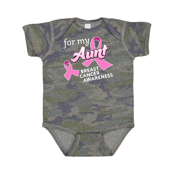 Inktastic For My Aunt Breast Cancer Awareness Boys or Girls Baby Bodysuit