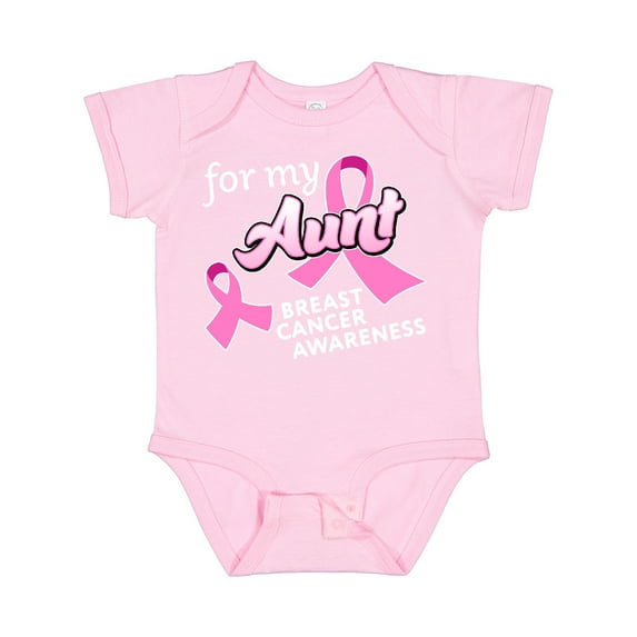 Inktastic For My Aunt Breast Cancer Awareness Boys or Girls Baby Bodysuit