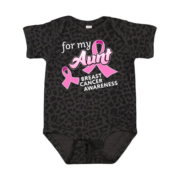 Inktastic For My Aunt Breast Cancer Awareness Boys or Girls Baby Bodysuit