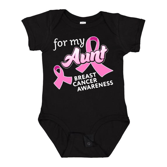 Inktastic For My Aunt Breast Cancer Awareness Boys or Girls Baby Bodysuit