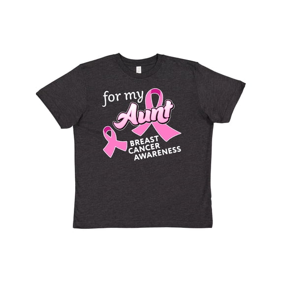 Inktastic For My Aunt - Breast Cancer Awareness Youth T-Shirt
