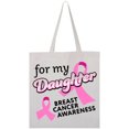 thumbnail image 1 of Inktastic For My Daughter-breast Cancer Awareness Tote Bag, 1 of 3