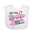 thumbnail image 1 of Inktastic For My Grandma-Breast Cancer Awareness Boys or Girls Baby Bib, 1 of 4