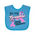 thumbnail image 1 of Inktastic For My Grandma-Breast Cancer Awareness Boys or Girls Baby Bib, 1 of 4