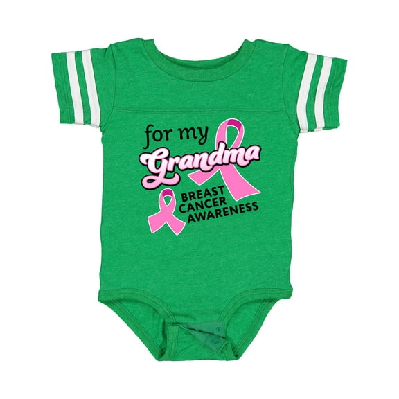 Inktastic For My Grandma-Breast Cancer Awareness Boys or Girls Baby Bodysuit