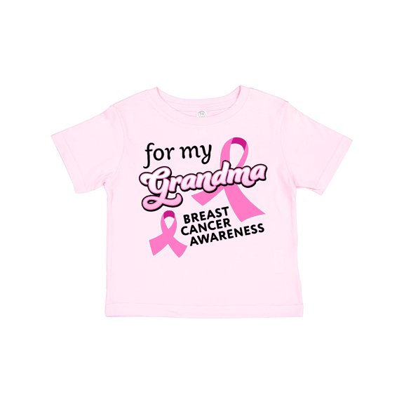 Inktastic For My Grandma-Breast Cancer Awareness Boys or Girls Toddler T-Shirt