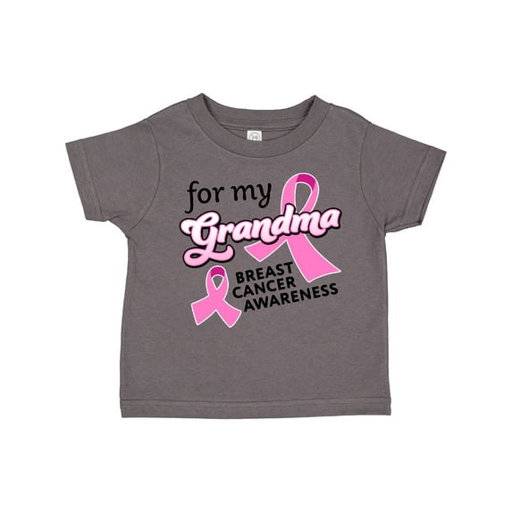 Inktastic For My Grandma-Breast Cancer Awareness Boys or Girls Toddler T-Shirt