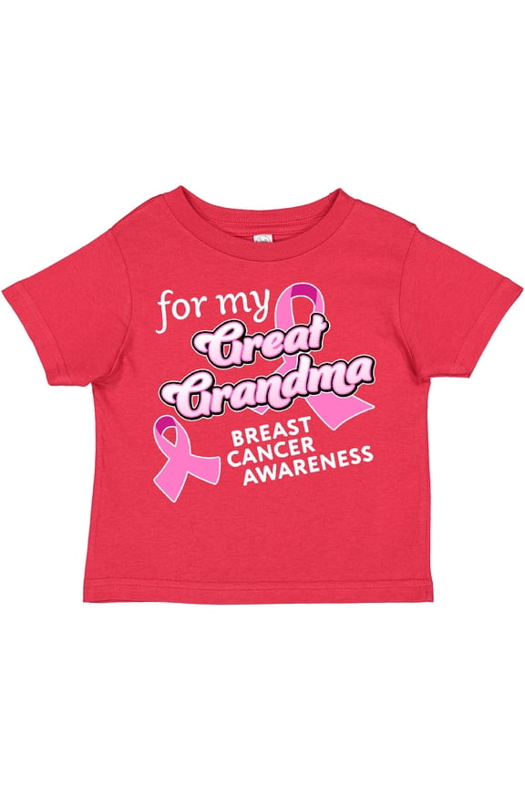 For My Great Grandma-breast Cancer Awareness Boys or Girls Toddler T-Shirt