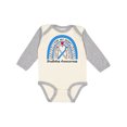 thumbnail image 1 of Inktastic For My Mom Diabetes Awareness Blue and Gray Rainbow Boys or Girls Long Sleeve Baby Bodysuit, 1 of 5