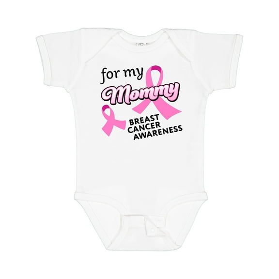 Inktastic For My Mommy Breast Cancer Awareness Boys or Girls Baby Bodysuit
