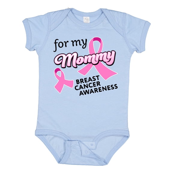 Inktastic For My Mommy Breast Cancer Awareness Boys or Girls Baby Bodysuit