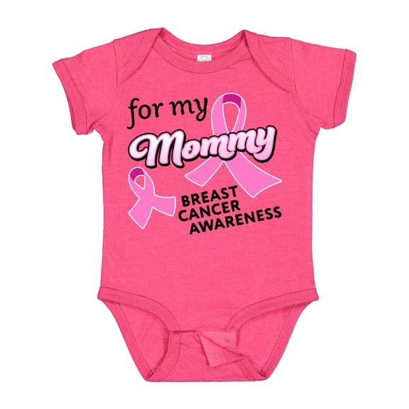 Inktastic For My Mommy Breast Cancer Awareness Boys or Girls Baby Bodysuit