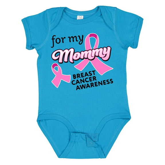 Inktastic For My Mommy Breast Cancer Awareness Boys or Girls Baby Bodysuit