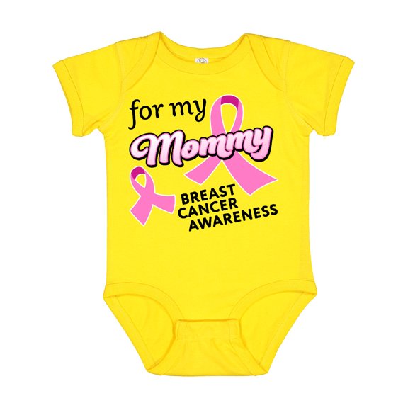 Inktastic For My Mommy Breast Cancer Awareness Boys or Girls Baby Bodysuit