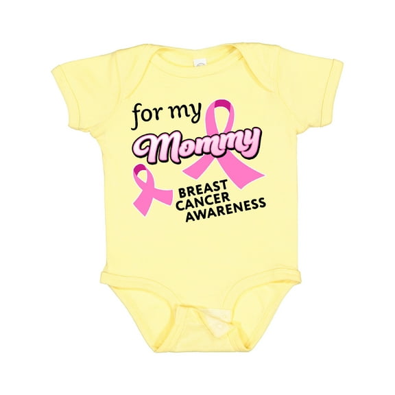 Inktastic For My Mommy Breast Cancer Awareness Boys or Girls Baby Bodysuit