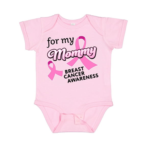 Inktastic For My Mommy Breast Cancer Awareness Boys or Girls Baby Bodysuit