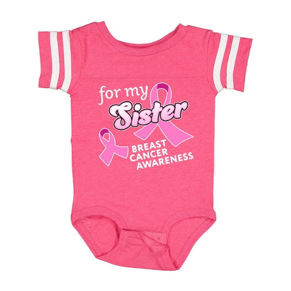 Inktastic For My Sister - Breast Cancer Awareness Boys or Girls Baby Bodysuit