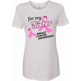 thumbnail image 1 of Inktastic For My Sister Breast Cancer Awareness Women's T-Shirt, 1 of 5