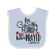 thumbnail image 1 of Inktastic For This Child We Have Prayed Red Arrow and Heart Boys or Girls Baby Bib, 1 of 4