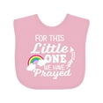 thumbnail image 1 of Inktastic For This Little One We Have Prayed Boys or Girls Baby Bib, 1 of 4