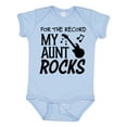 thumbnail image 1 of Inktastic For the Record, My Aunt Rocks Boys or Girls Baby Bodysuit, 1 of 5