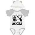 thumbnail image 1 of Inktastic For the Record, My Aunt Rocks Boys or Girls Baby Bodysuit, 1 of 5
