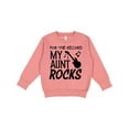 thumbnail image 1 of Inktastic For the Record, My Aunt Rocks Toddler Sweatshirt, 1 of 4