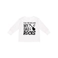 thumbnail image 1 of Inktastic For the Record, My Dad Rocks Boys or Girls Long Sleeve Toddler T-Shirt, 1 of 5