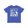 thumbnail image 1 of Inktastic For the Record, My Dad Rocks Youth T-Shirt, 1 of 5
