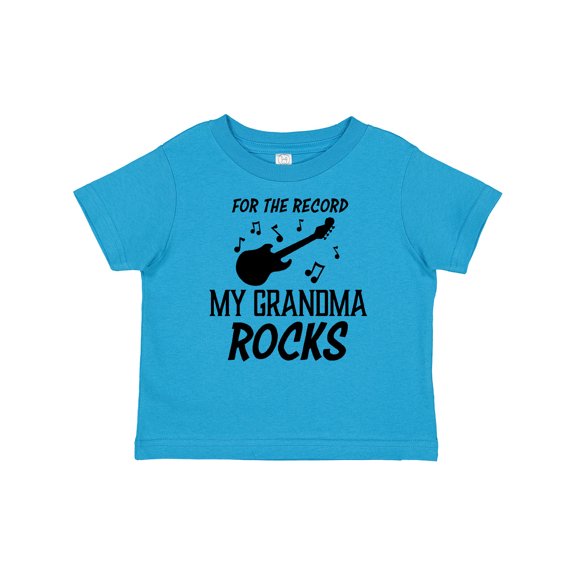 Inktastic For the Record My Grandma Rocks Boys or Girls Baby T-Shirt