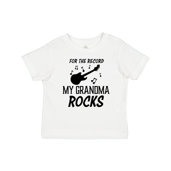 Inktastic For the Record My Grandma Rocks Boys or Girls Baby T-Shirt