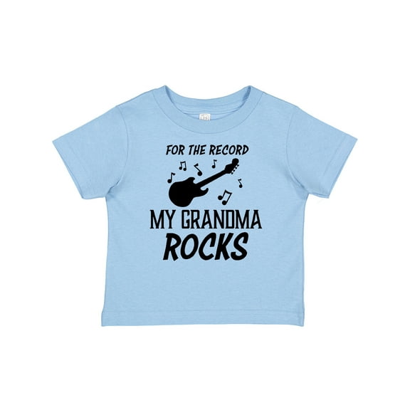 Inktastic For the Record My Grandma Rocks Boys or Girls Baby T-Shirt