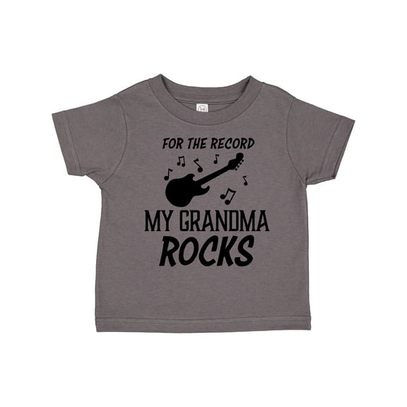 Inktastic For the Record My Grandma Rocks Boys or Girls Toddler T-Shirt