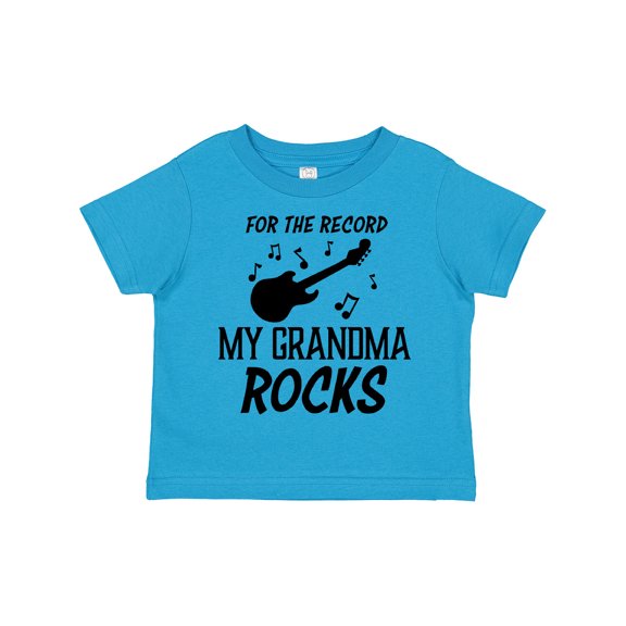 Inktastic For the Record My Grandma Rocks Boys or Girls Toddler T-Shirt