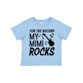 thumbnail image 1 of Inktastic For the Record My Mimi Rocks Boys or Girls Toddler T-Shirt, 1 of 5
