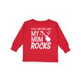 thumbnail image 1 of Inktastic For the Record, My Mom Rocks Boys or Girls Long Sleeve Toddler T-Shirt, 1 of 5