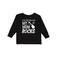 thumbnail image 1 of Inktastic For the Record, My Mom Rocks Boys or Girls Long Sleeve Toddler T-Shirt, 1 of 5