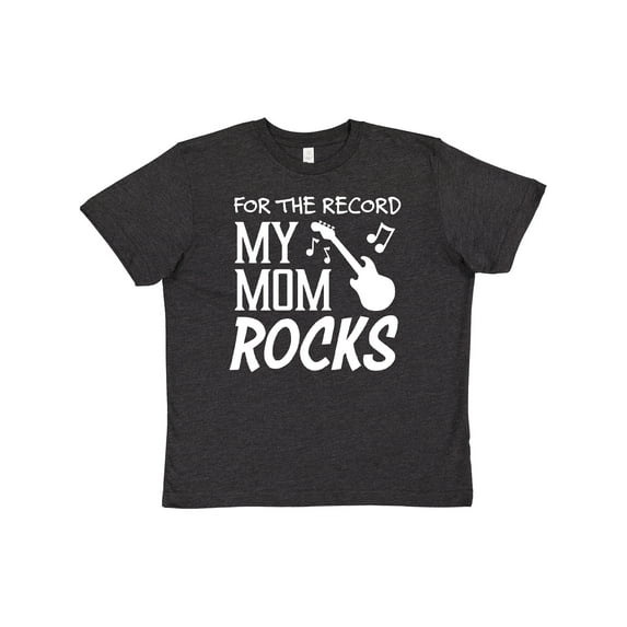 Inktastic For the Record, My Mom Rocks Youth T-Shirt