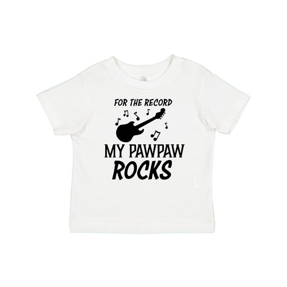Inktastic For the Record My Pawpaw Rocks Boys or Girls Baby T-Shirt