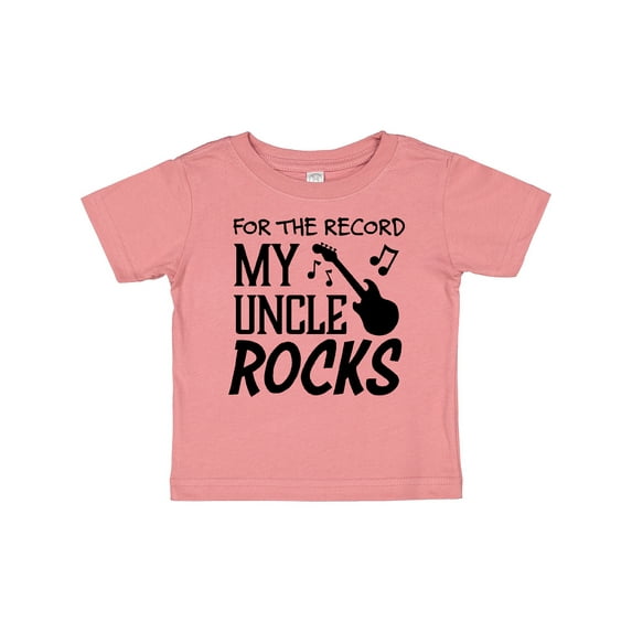 Inktastic For the Record, My Uncle Rocks Boys or Girls Baby T-Shirt
