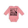 thumbnail image 1 of Inktastic For the Record, My Uncle Rocks Boys or Girls Long Sleeve Baby Bodysuit, 1 of 5