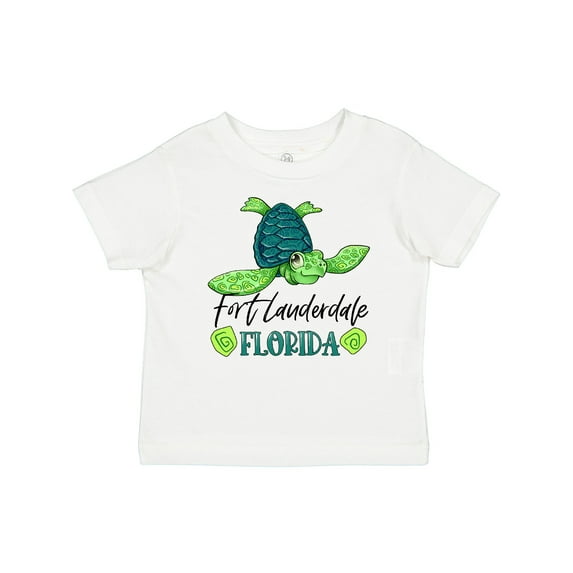Inktastic Fort Lauderdale, Florida Happy Sea Turtle Boys or Girls Baby T-Shirt