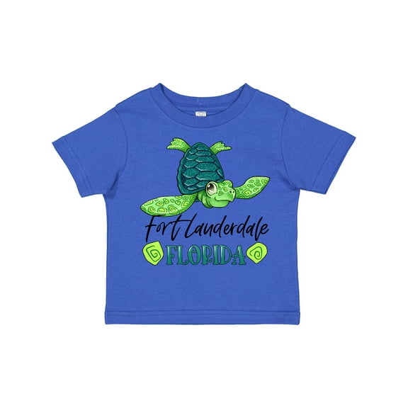 Inktastic Fort Lauderdale, Florida Happy Sea Turtle Boys or Girls Toddler T-Shirt