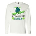 thumbnail image 1 of Inktastic Fort Lauderdale, Florida Happy Sea Turtle Long Sleeve T-Shirt, 1 of 5