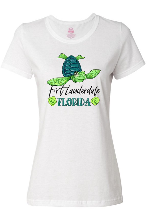 Fort Lauderdale, Florida Happy Sea Turtle Women's T-Shirt