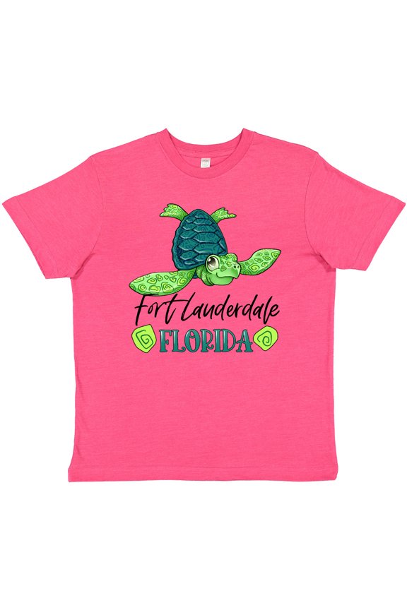 Fort Lauderdale, Florida Happy Sea Turtle Youth T-Shirt
