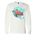thumbnail image 1 of Inktastic Fort Lauderdale, Florida Swimming Sea Turtle with Bubbles Long Sleeve T-Shirt, 1 of 5