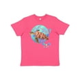 thumbnail image 1 of Inktastic Fort Lauderdale, Florida Swimming Sea Turtle with Bubbles Youth T-Shirt, 1 of 5