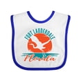 thumbnail image 1 of Inktastic Fort Lauderdale Florida Vacation Trip Boys or Girls Baby Bib, 1 of 4